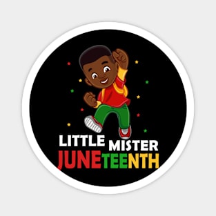 Kids Little Mister Juneteenth Cute Melanin Pride African American Magnet